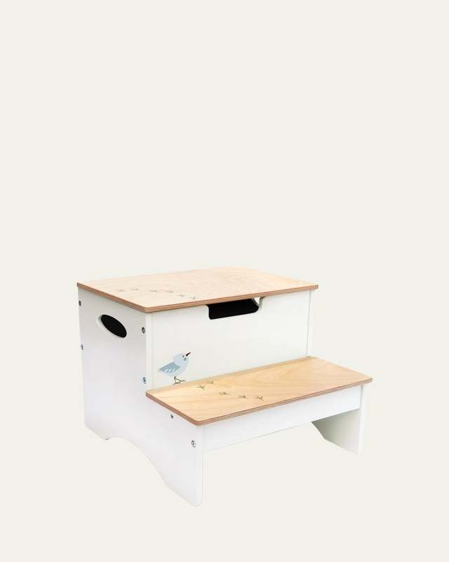Forest Bird Storage Step Stool